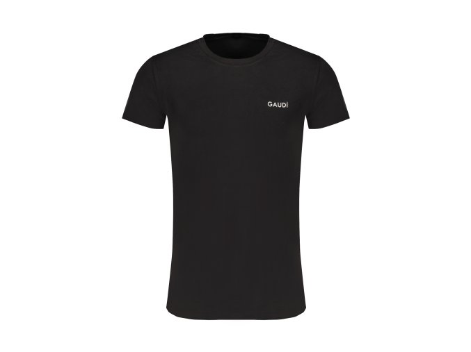 Štýlové Pánske Tričko s krátkym rukávom GAUDÌ Čierna (Velkost 2XL, Farba Čierna)