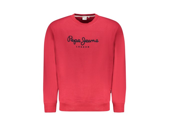 Športová Pánska Mikina bez zipsu PEPE JEANS Červená (Velkost L, Farba Červená)