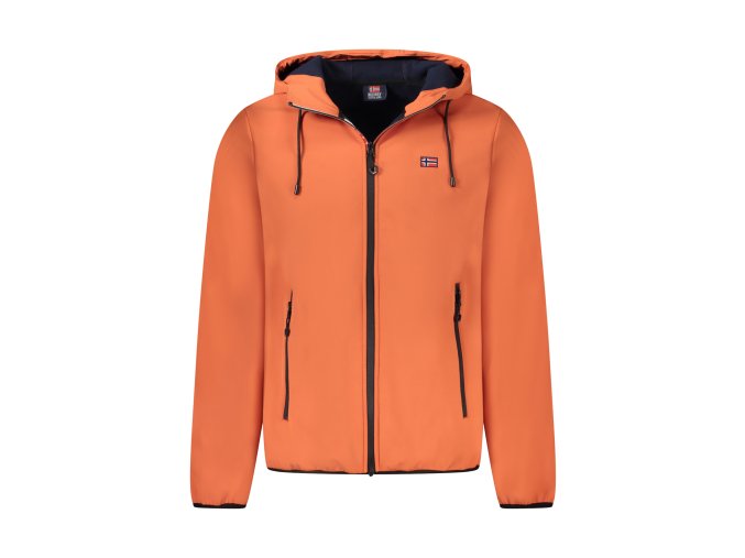 Kvalitná Pánska Zimná Bunda NORWAY 1963 Oranžová (Velkost 3XL, Farba Oranžová)