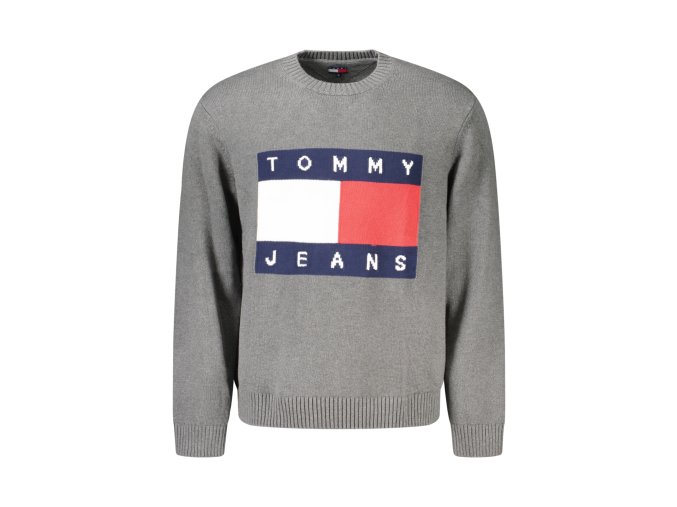 Elegantný Pánsky Pulóver TOMMY HILFIGER Šedá (Velkost XL, Farba Šedá)