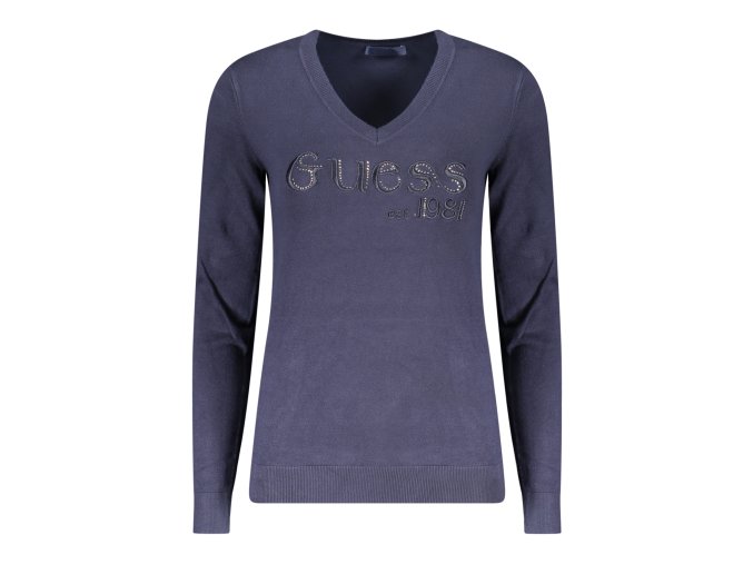 Elegantný Dámsky Pulóver GUESS JEANS Modrá (Velkost 2XL, Farba Modrá)