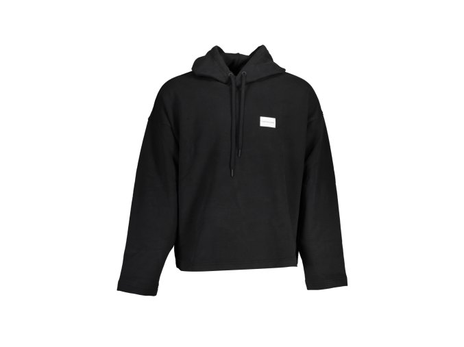 Športová Pánska Mikina bez zipsu CALVIN KLEIN Čierna (Velkost 2XL, Farba Čierna)