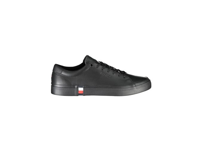 Pohodlná Športová Pánska Obuv TOMMY HILFIGER Čierna (Velkost 45, Farba Čierna)