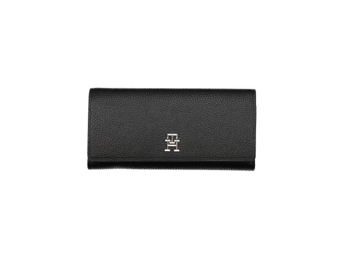 Praktická Dámska Peňaženka TOMMY HILFIGER 20X10X5cm Čierna (Velkost UNI, Farba Čierna)