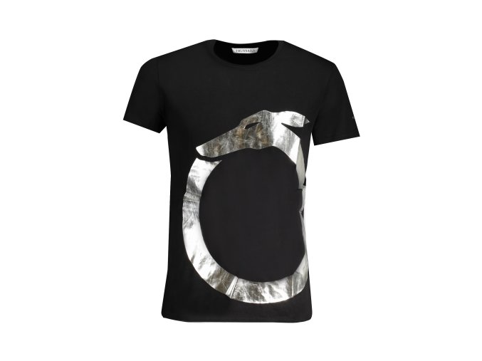 Štýlové Pánske Tričko s krátkym rukávom TRUSSARDI Čierna (Velkost 2XL, Farba Čierna)