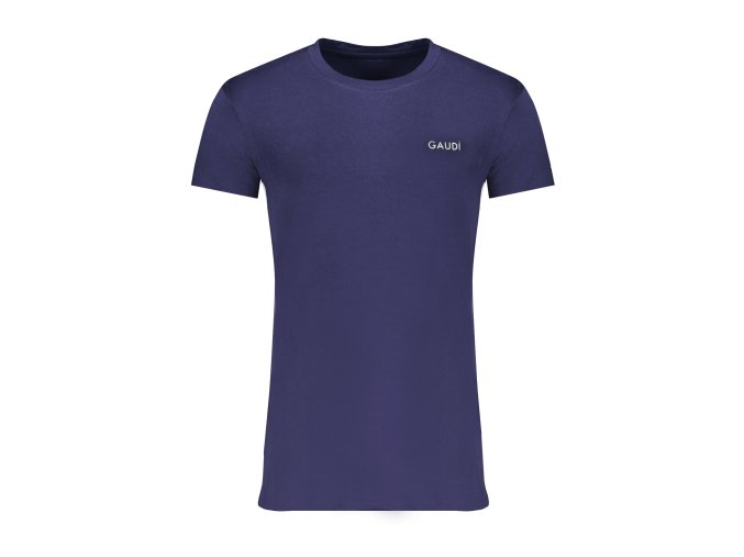 Štýlové Pánske Tričko s krátkym rukávom GAUDÌ Modrá (Velkost 2XL, Farba Modrá)
