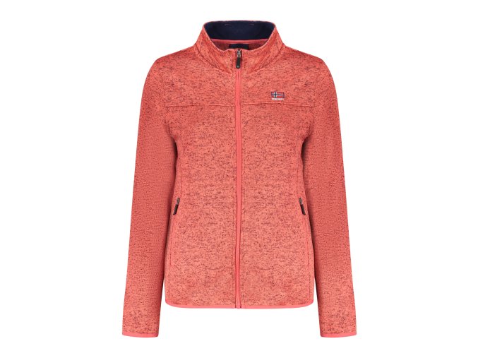 Športová Dámska Mikina so zipsom NORWAY 1963 Ružová (Velkost 2XL, Farba Ružová)
