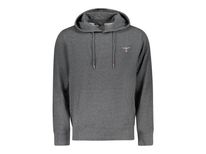 Športová Pánska Mikina so zipsom ACCADEMIA MILITARE Šedá (Velkost 4XL, Farba Šedá)