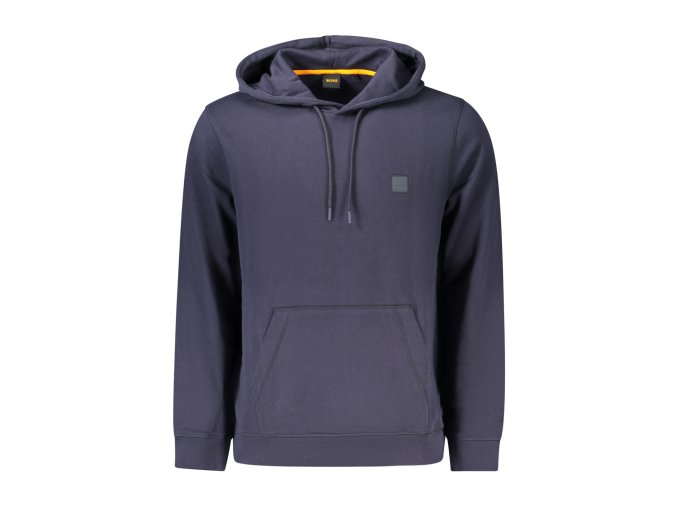 Športová Pánska Mikina bez zipsu BOSS Modrá (Velkost 3XL, Farba Modrá)