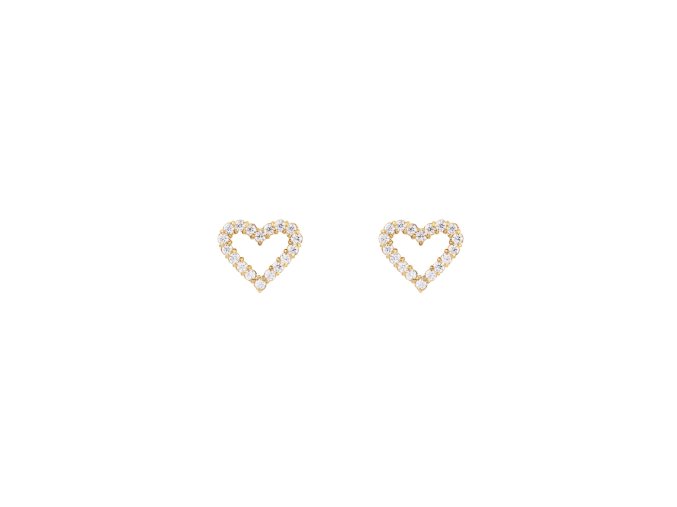 DW00401608 Mirelle Heart Earring Gold 01 4000x5000