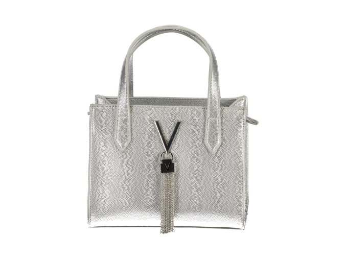 Štýlová Dámska Kabelka VALENTINO BAGS  20.0X15.0X11.0cm  Strieborná (Velkost UNI, Farba Strieborná)