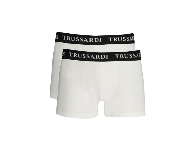 Pohodlné Pánske Boxerky TRUSSARDI Biela (Velkost 2XL, Farba Biela)