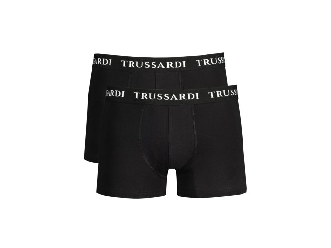 Pohodlné Pánske Boxerky TRUSSARDI Čierna (Velkost 2XL, Farba Čierna)