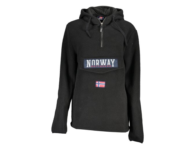 Športová Dámska Mikina bez zipsu   NORWAY 1963  Čierna (Velkost XL, Farba Čierna)