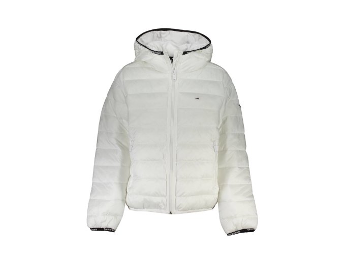 Kvalitná Dámska Zimná Bunda TOMMY HILFIGER Biela (Velkost S, Farba Biela)