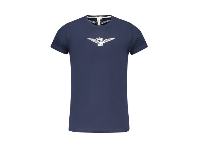 Štýlové Pánske Tričko s krátkym rukávom ACCADEMIA MILITARE Modrá (Velkost 2XL, Farba Modrá)