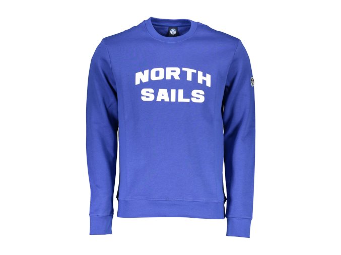 Športová Pánska Mikina bez zipsu NORTH SAILS Modrá (Velkost 2XL, Farba Modrá)