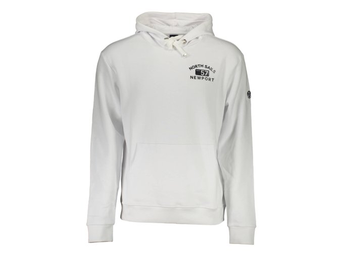 Športová Pánska Mikina bez zipsu NORTH SAILS Biela (Velkost 2XL, Farba Biela)