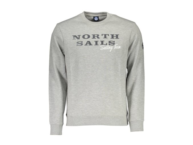 Športová Pánska Mikina bez zipsu NORTH SAILS Šedá (Velkost S, Farba Šedá)