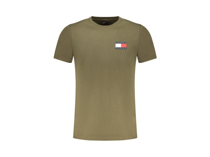 Štýlové Pánske Tričko s krátkym rukávom TOMMY HILFIGER Zelená (Velkost 3XL, Farba Zelená)