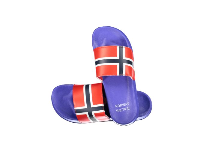 Štýlové Pánske Šľapky NORWAY 1963 Modrá (Velkost 45, Farba Modrá)