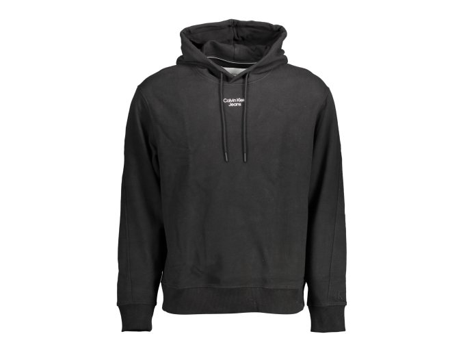 Športová Pánska Mikina bez zipsu CALVIN KLEIN Čierna (Velkost 2XL, Farba Čierna)