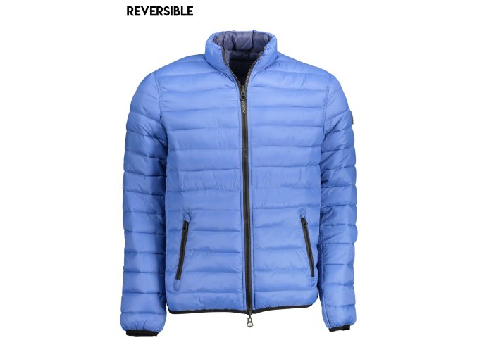 Kvalitná Pánska Zimná Bunda U.S. POLO Modrá (Velkost 56, Farba Modrá)