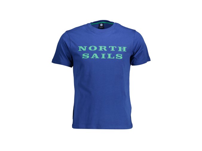 Štýlové Pánske Tričko s krátkym rukávom NORTH SAILS Modrá (Velkost XL, Farba Modrá)