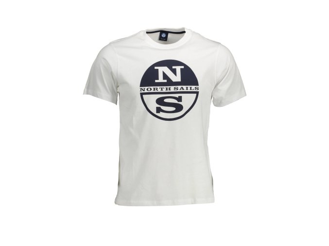 Štýlové Pánske Tričko s krátkym rukávom NORTH SAILS Biela (Velkost XL, Farba Biela)