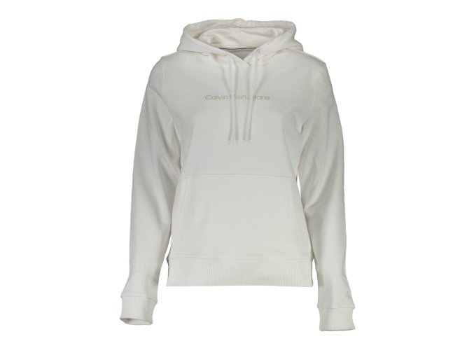 Športová Dámska Mikina bez zipsu   CALVIN KLEIN  Biela (Velkost XL, Farba Biela)