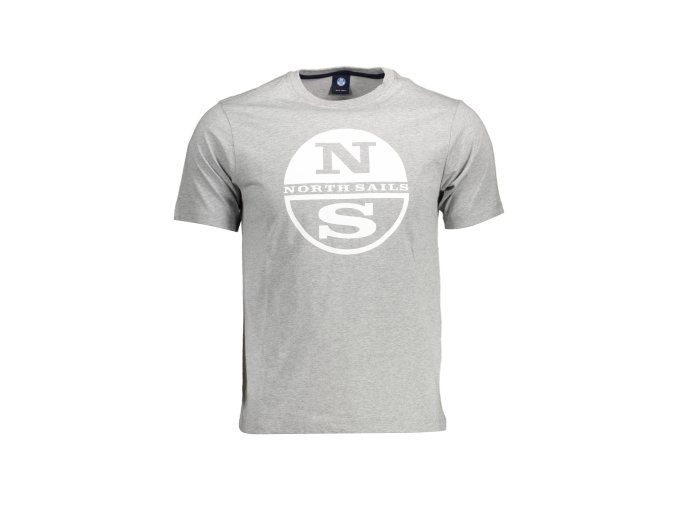 Štýlové Pánske Tričko s krátkym rukávom NORTH SAILS Šedá (Velkost 2XL, Farba Šedá)