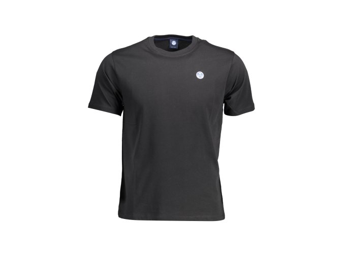 Štýlové Pánske Tričko s krátkym rukávom NORTH SAILS Čierna (Velkost XL, Farba Čierna)