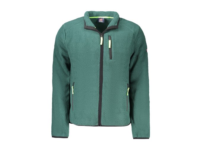Športová Pánska Mikina so zipsom NORWAY 1963 Zelená (Velkost 3XL, Farba Zelená)
