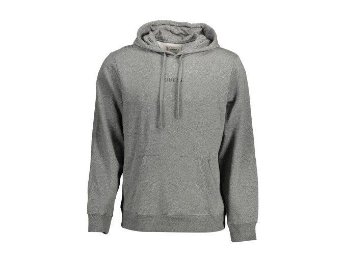 Športová Pánska Mikina bez zipsu GUESS JEANS Šedá (Velkost S, Farba Šedá)