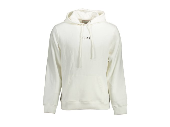 Športová Pánska Mikina bez zipsu GUESS JEANS Biela (Velkost 2XL, Farba Biela)