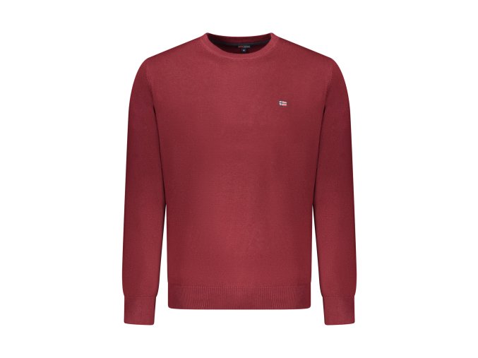 Elegantný Pánsky Pulóver NORWAY 1963 Červená (Velkost 3XL, Farba Červená)