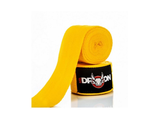 Elastická Bandáž na zápästie DRAGON 4,5 m Žltá (pár)