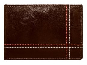 Kožená hnedá menšia pánska peňaženka RFID v krabičke ALWAYS WILD