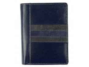 Kožená pánska peňaženka modrá WILD