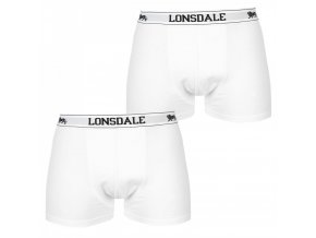 Pánske Trenky Lonsdale 2 Pack Biele