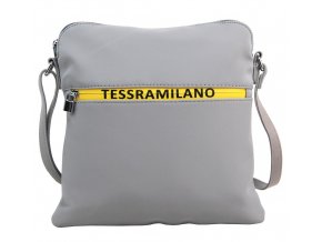 Športová crossbody dámska textilná kabelka 5329-BB sivá