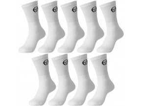 Sergio Tacchini Unisex Sports Socks 9 Pack White