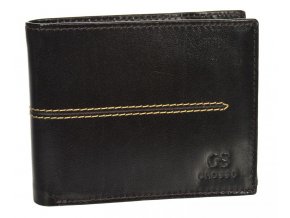 Čokoládovo hnedá pánska kožená peňaženka RFID v krabičke GROSSO