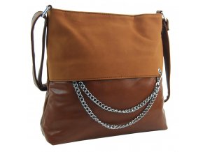 Dámska crossbody kabelka s retiazkou NH8146 hnedá