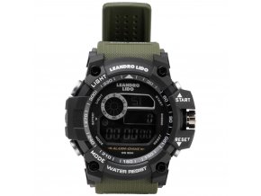 LEANDRO LIDO "Palermo" Unisex Sports Watch dark green