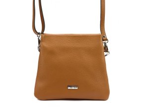 kozena damska crossbody kabelka miamore 01 022 camel hneda