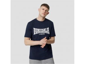 Lonsdale Pánske Tričko Modré (Veľkosť 4XL, Farba Nám.modrá)