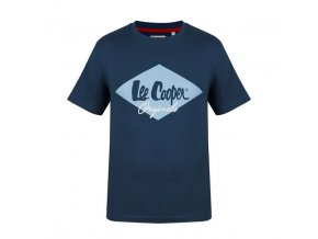 Lee Cooper Logo Pánske Tričko Modré