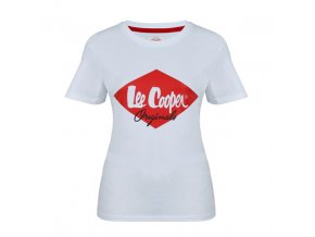 Lee Cooper Diamant Dámske Tričko Biele (Veľkosť XL, Farba Biela)