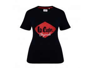 Lee Cooper Diamant Dámske Tričko Čierne (Veľkosť XL, Farba Čierna)